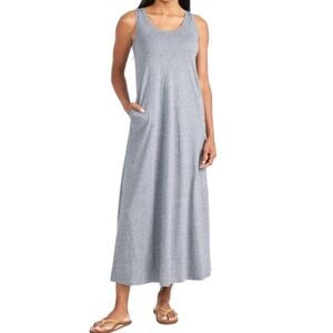 Free Fly Women's Bamboo Heritage Midi Dress Heather Flint NWT Size L